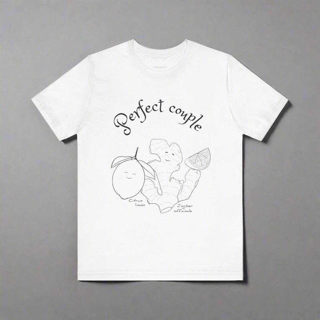 T-shirt for couples Ginger and Lemon