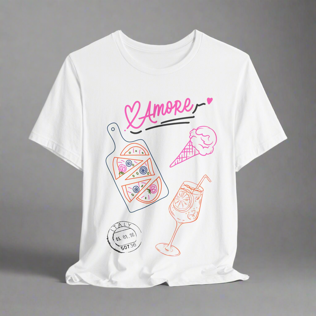 T-shirt with Italian cuisine 