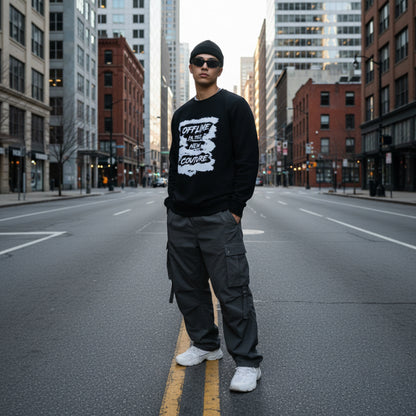 ‘Offline’ Unisex organic sweatshirt