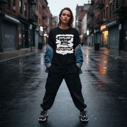 ‘Offline’ Unisex organic sweatshirt