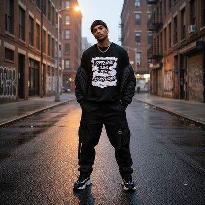 ‘Offline’ Unisex organic sweatshirt