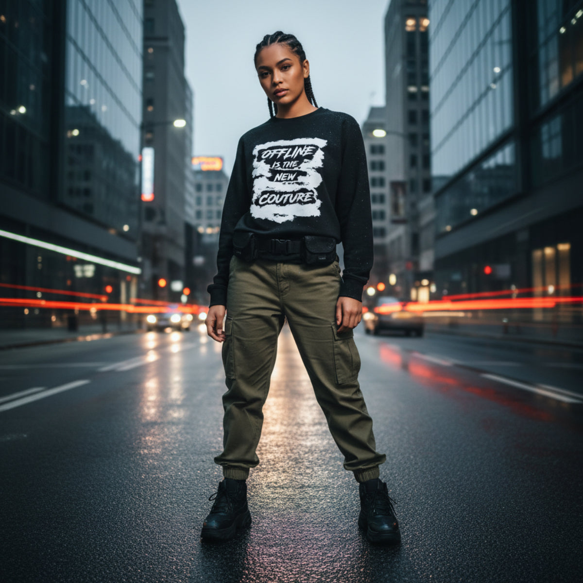 ‘Offline’ Unisex organic sweatshirt